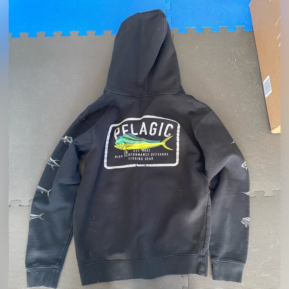 Pelagic unisex zipper hoodie, S - Picture 1 of 5